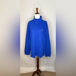 Ralph Lauren Royal Blue Quarter-Zip Sweater